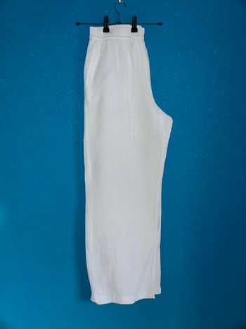 Pantalon en Lin Blanc
