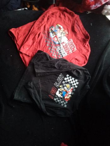 Lot de 2 tee-shirt manches longues Mario 6 ans