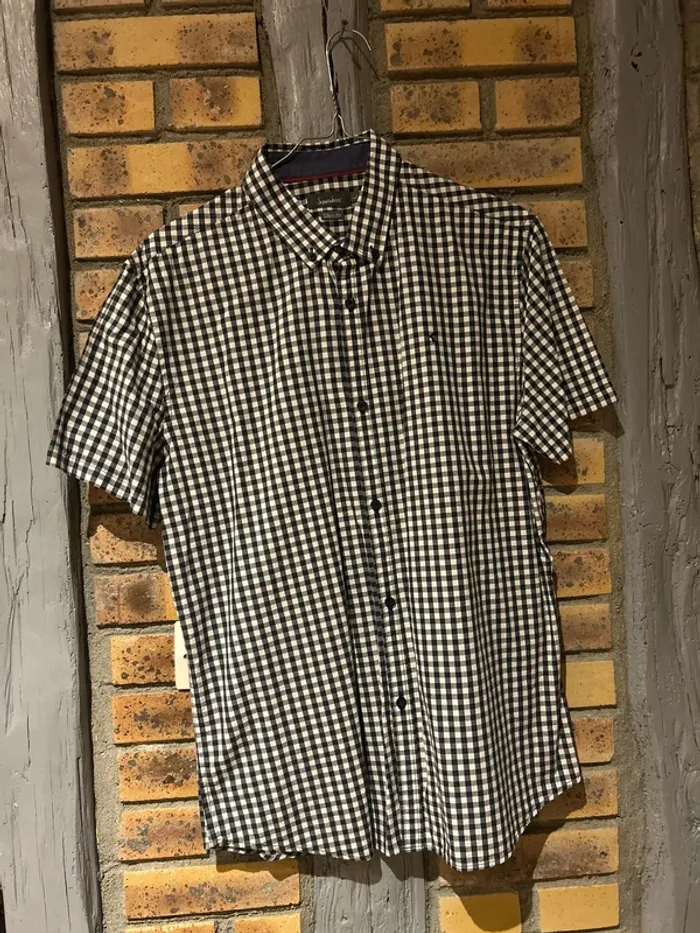 Chemise a carreaux manches courtes homme, taille L
