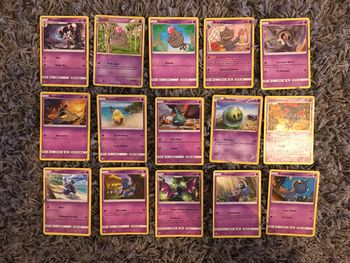 Cartes Pokémon base Coloris violet