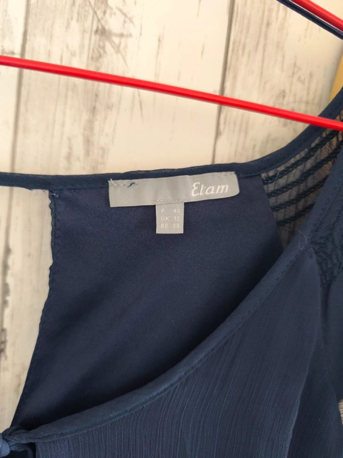 Robe bleu marine Etam femme 40 - photo numéro 4
