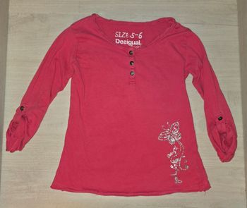 T-shirt fille 5 ans Desigual rose