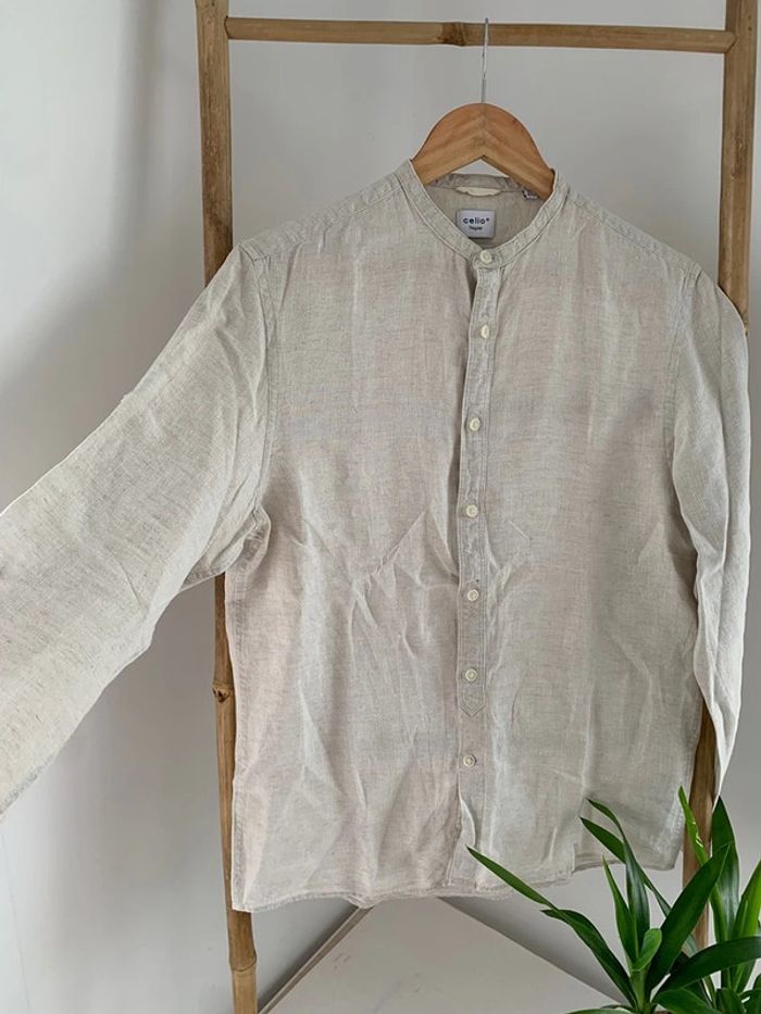 Chemise unies Celio crème taille xs