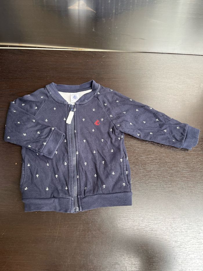 Gilet bleu Petit Bateau