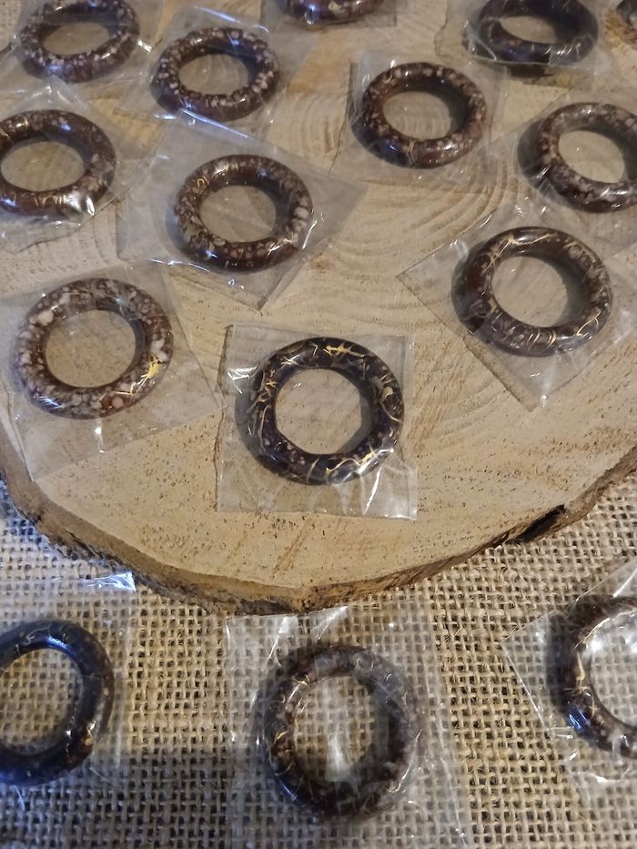 Lot de 22 cercle rondelles percée accessoires bijoux ou autre - photo numéro 2