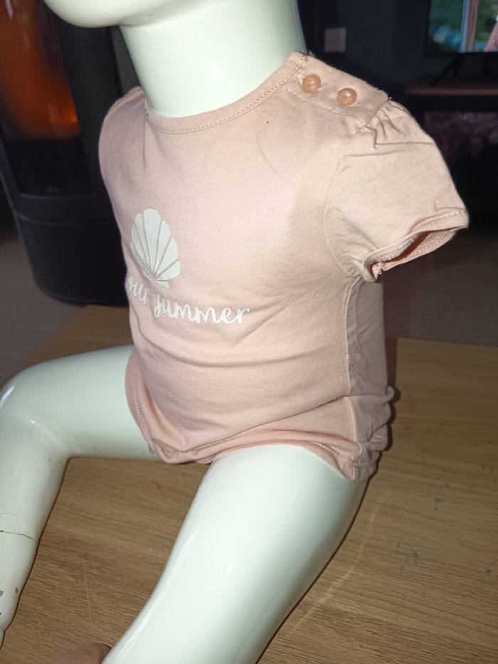 Tee shirt rose pâle Summer - photo numéro 5