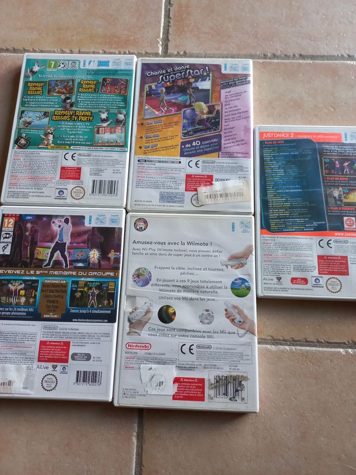 Lot 5 jeux Nintendo wii lapins crétins just dance boogie Black Eyed peas - photo numéro 4