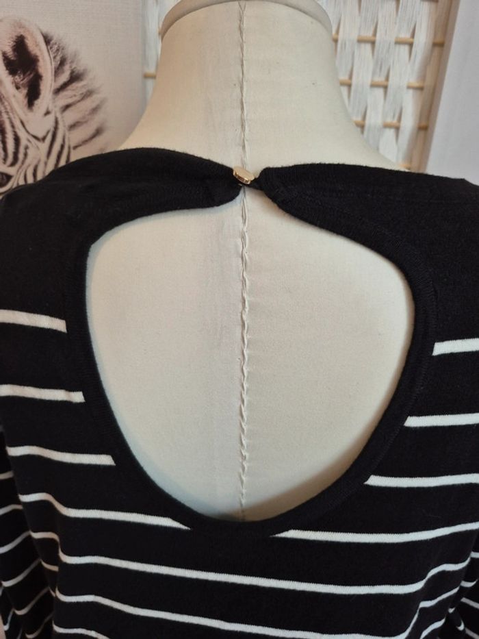 💕Jolie pull Vero moda rayé noir et blanc femme TXl / 42 💕 - photo numéro 4