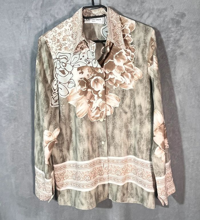 🌼 Chemise Christine Laure à motifs floraux taille unique 🌼