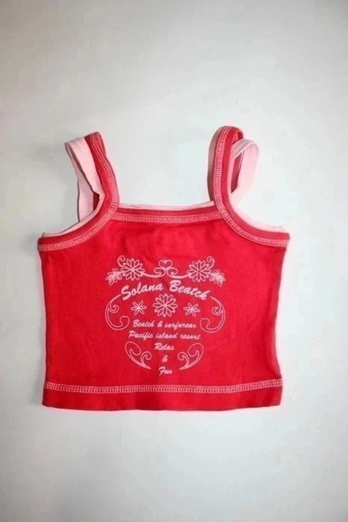 Petit top court à bretelles 2 ans