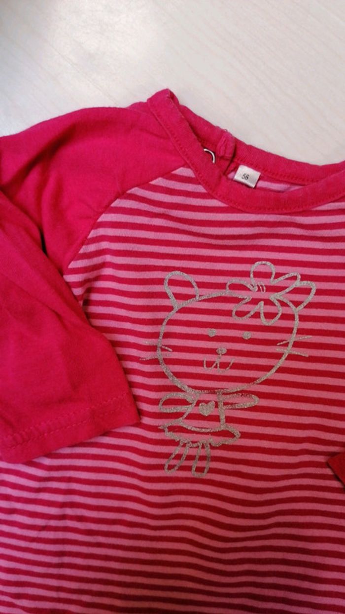 T-shirt ligné - photo numéro 2