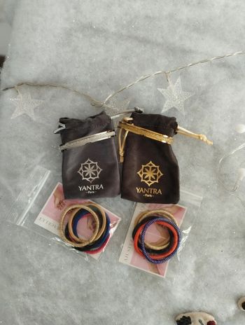 Lot de 2 bracelets jonc Yantra Paris Queen