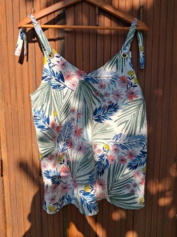 Débardeur fluide Promod motifs tropicaux