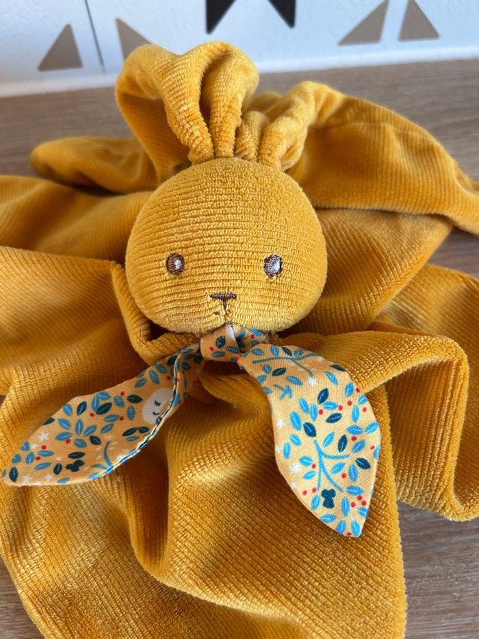 Doudou lapin kaloo jaune - photo numéro 2
