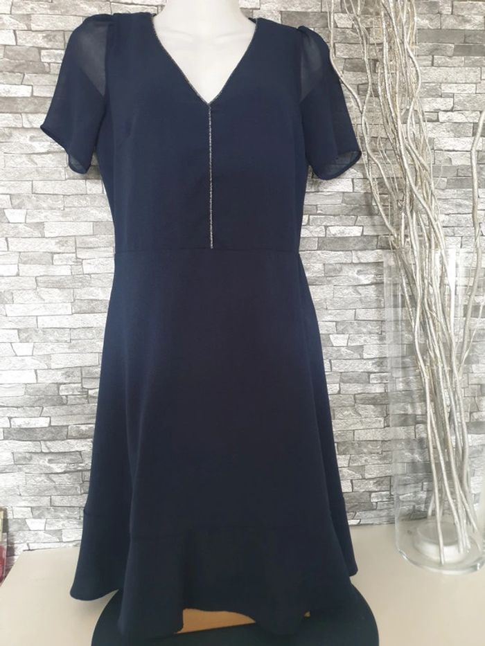Robe sexy bleue marine T34