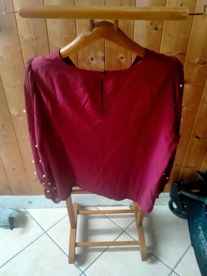 Blouse bordeaux Shein Curve Taille XL - photo numéro 5