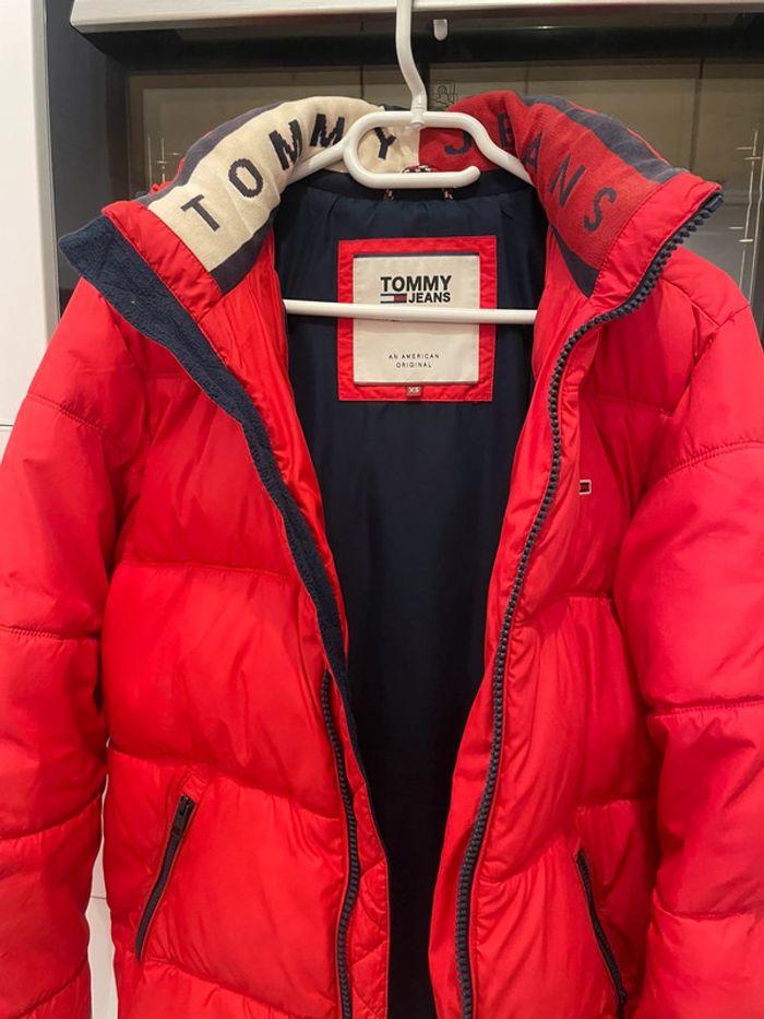 Doudoune Manteau Rouge Tommy Jeans American XS - photo numéro 2