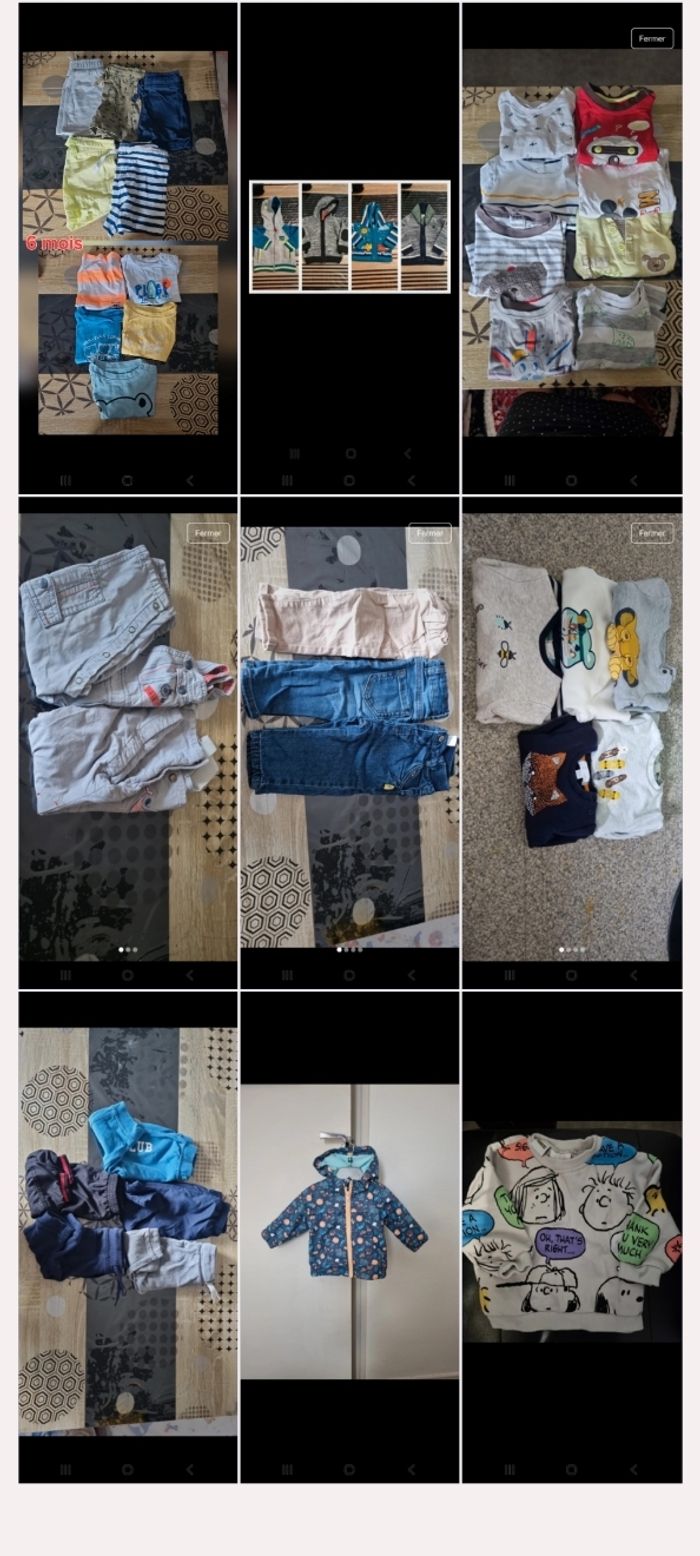 Lot vêtements