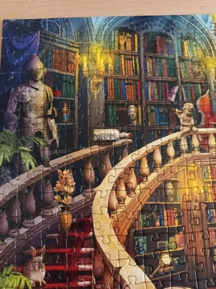 Educa puzzle 500 pièces bibliothèque énigmatique - photo numéro 10