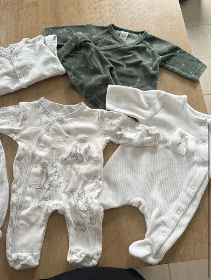 Lot de 5 pyjamas naissance - photo numéro 2