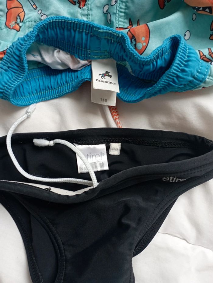 Lot short et slip de bain 6 ans marques diverses 2€ - photo numéro 2