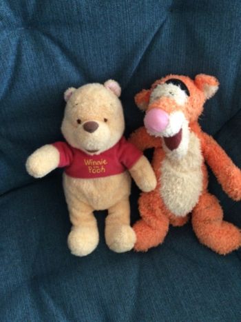 lot peluche doudou winnie disney nicotoy et tigrou