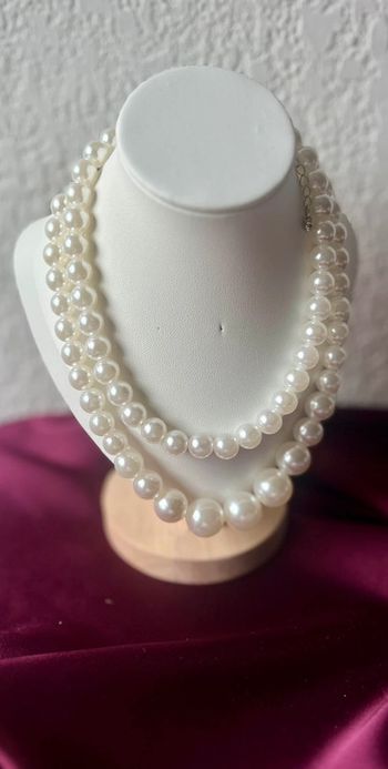 Collier double perle