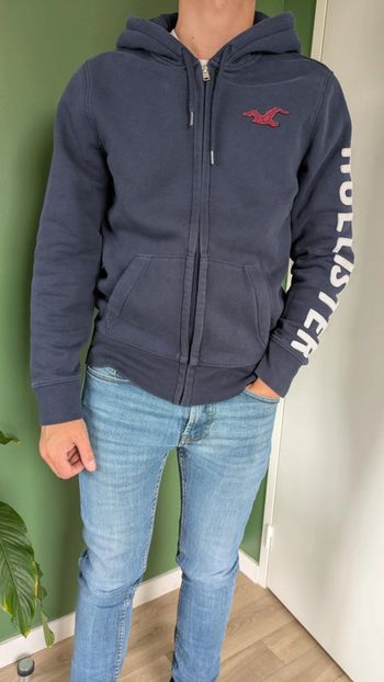 Sweat/Hoodie/Gilet zippé à capuche homme bleu marine Hollister
