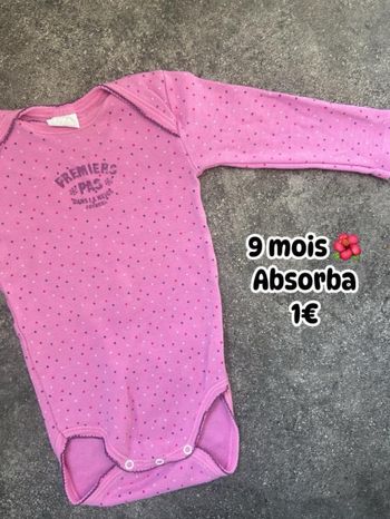 Body 🌺 9 mois 🌺 Absorba