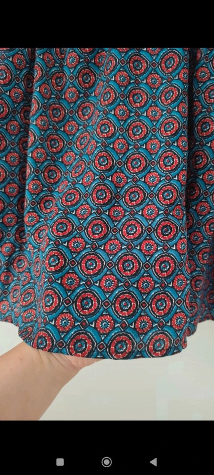 Blouse fluide multicolore à motifs ethniques taille L Molly Bracken - photo numéro 6