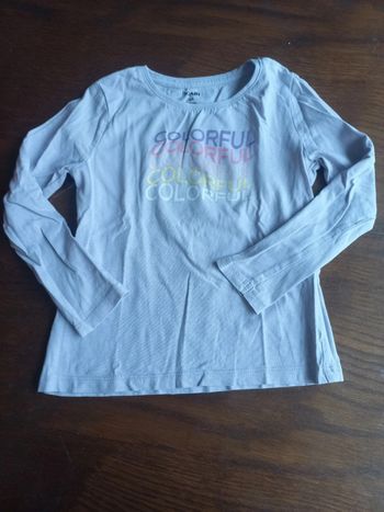 T-shirt violet manches longues