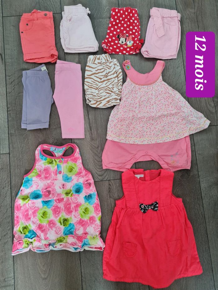 Lot fille 12 mois été