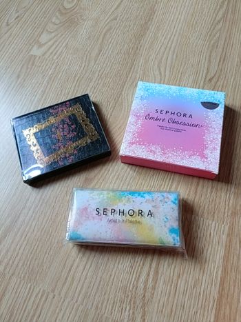 Lot de 3 palettes Sephora