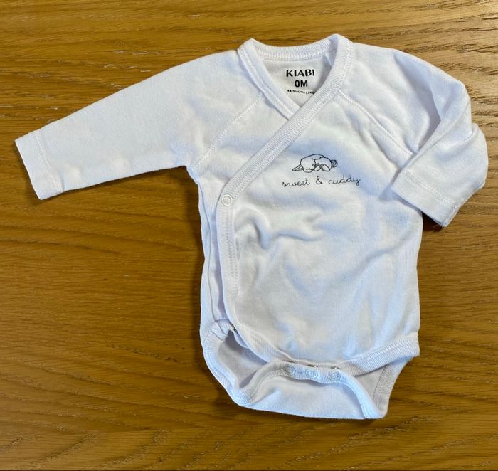 Kiabi Lot de 2 Bodies rose/blanc Taille Naissance - photo numéro 4