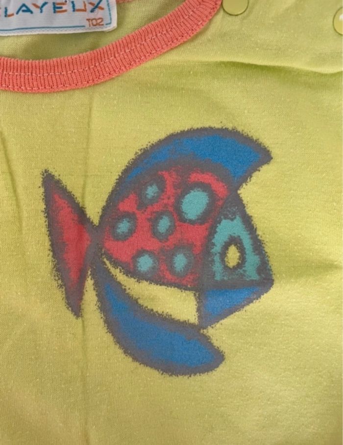 Tee shirt vert et orange - photo numéro 3