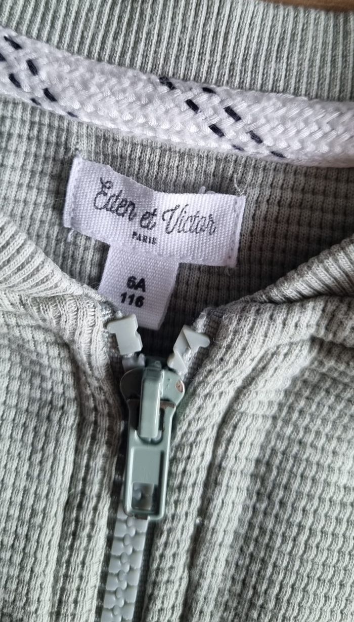 Veste vert claire Eden et Victor 6 ans - photo numéro 3