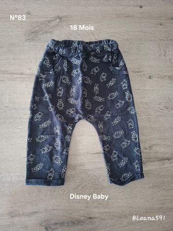 🌷N°83🌷Pantalon Winnie l'ourson - Disney Baby - 18 Mois🌷