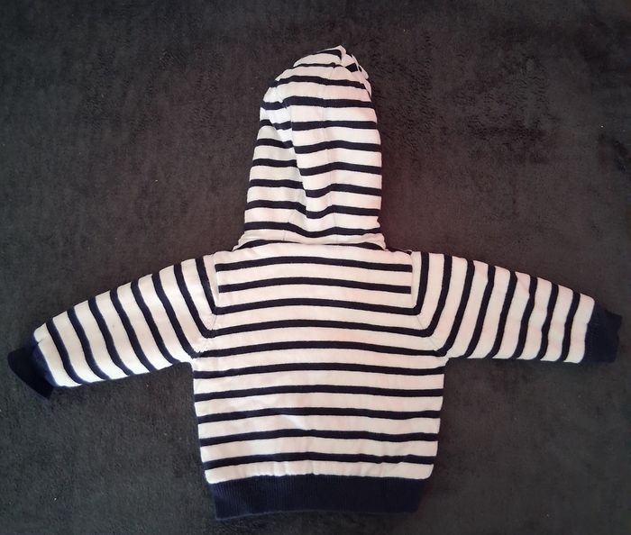 Veste marinière Polaire Le Phare de la Baleine  Taille 6 mois - photo numéro 3