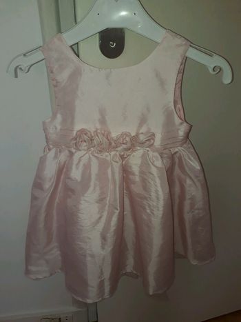 Jolie robe rose satiné Kidkanaï 18 mois