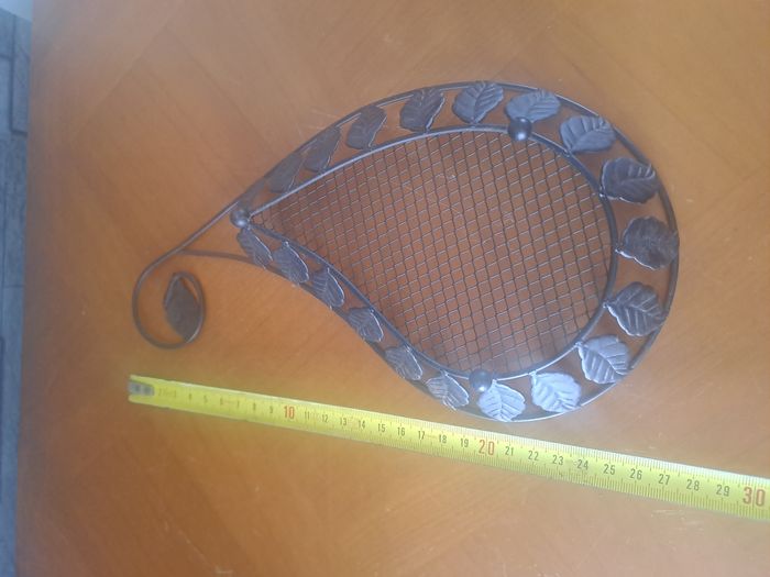 Vide poche en fer forgé léger marron - photo numéro 7