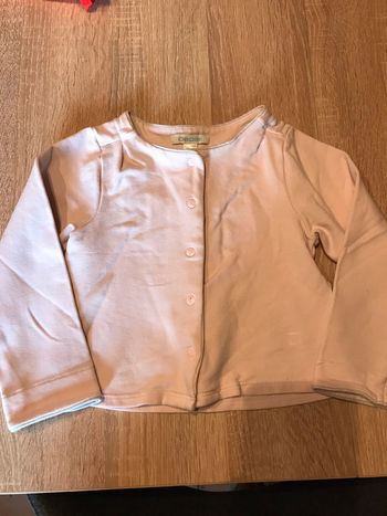 Gilet rose 2 ans