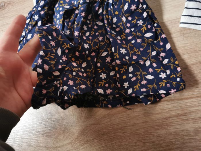 Short, t-shirt et robe, lot de 3 vêtements bébé 9 mois - photo numéro 3
