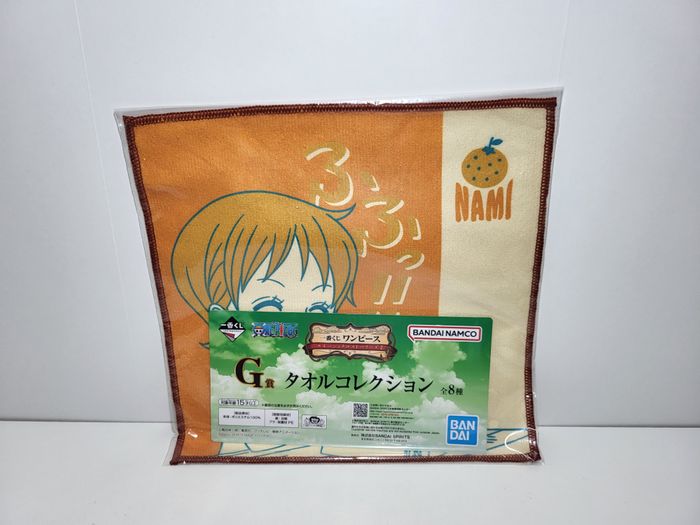Ichiban Kuji G One Piece Emotional Stories 2 Serviette Towel 25X25 Cm Nami