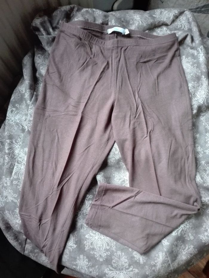 Legging court marron