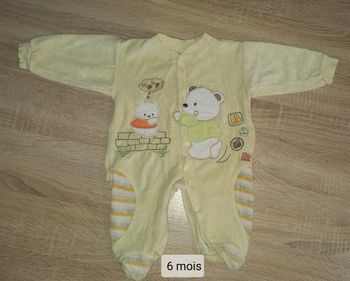 Pyjama hiver garçon taille 6 mois