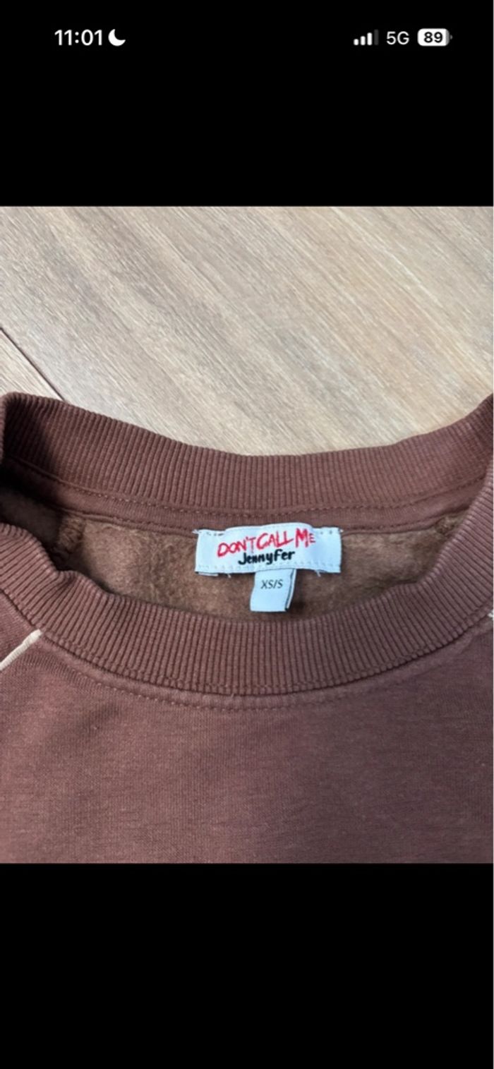 Pull marron oversize - photo numéro 3