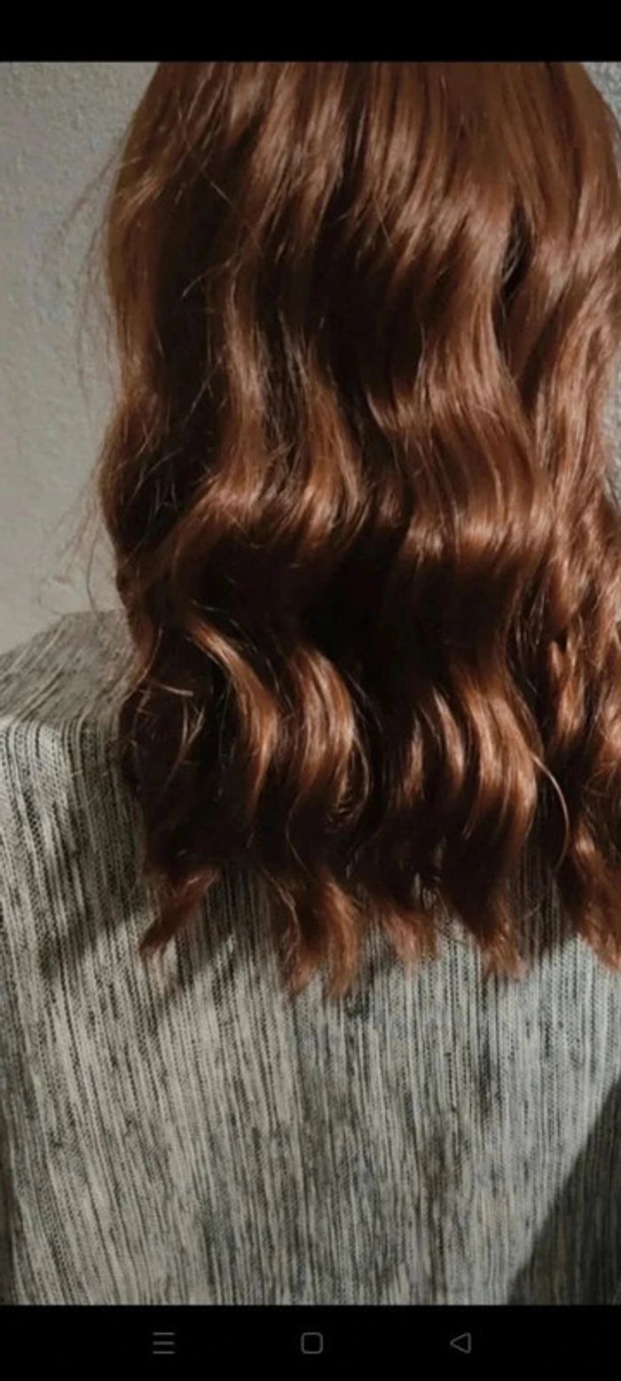 Perruque Naturelle Châtain Ombré Luxe - photo numéro 3
