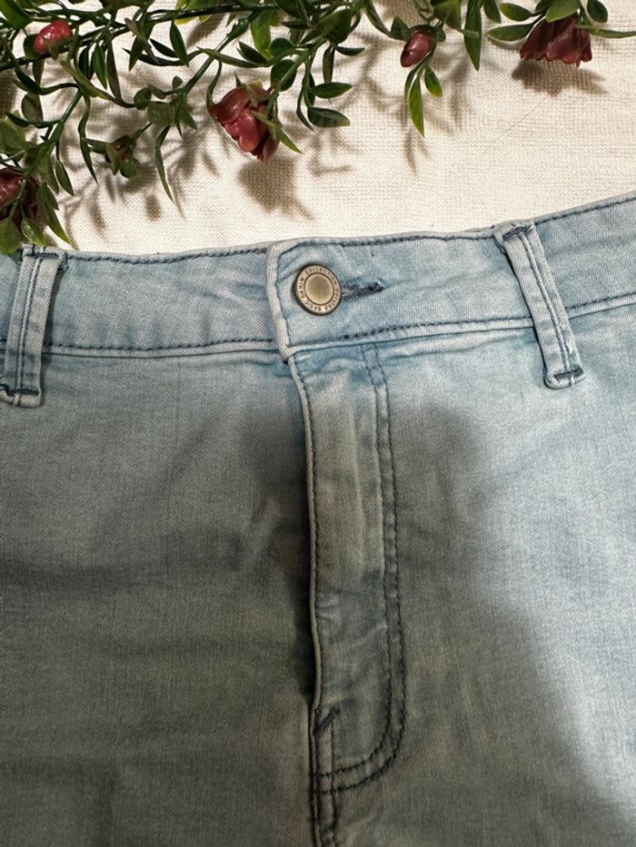 Short taille haute – Bershka – Bleu clair – Taille 36 - photo numéro 3