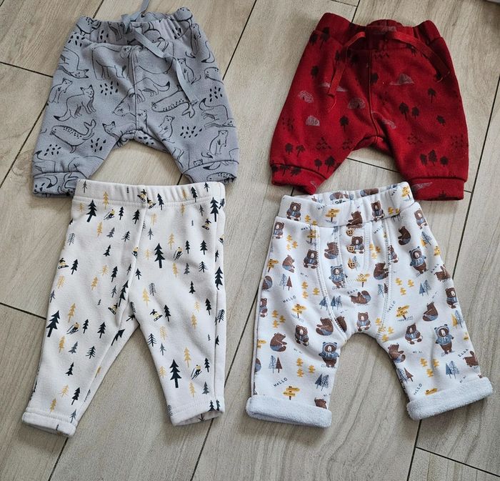 Lot de 4 pantalon épais 3 mois