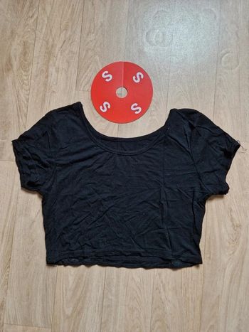 Crop top noir